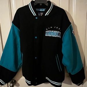 San Jose Sharks Vintage NHL Starter Bomber Jacket